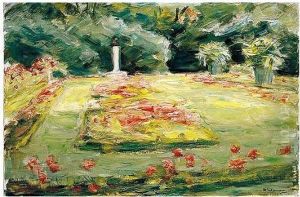 Die Blumenterrasse Im
Wannseegarten Nach Norden (the Flower Terrace In The Wannsee Garden,
Facing North) by Max Liebermann