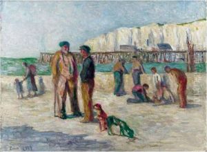 Le Treport, La Plage Et La Falaise