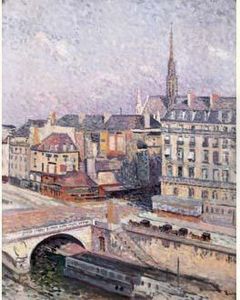 La Sainte Chapelle Et Le Quai Des Orfevres, Circa 1900 by Maximilien Luce
