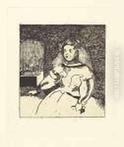 L'infante Marguerite. by Edouard Manet