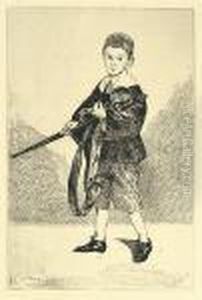 L'enfant A L'epee, Tourne A Gauche. by Edouard Manet