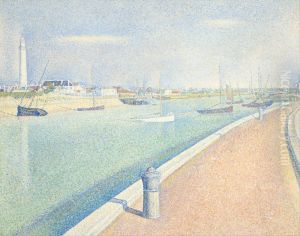 The Channel At Gravelines Petit Fort Philippe by Georges Seurat