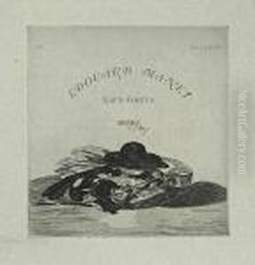 Chapeau Et Guitarre: Frontispice. by Edouard Manet