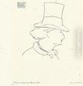 Baudelaire De Profil En Chapeau Ii.