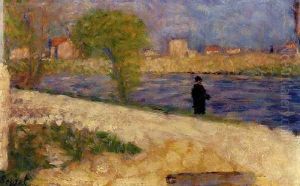 Etude Dans L Ile by Georges Seurat