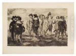 Les Petits Cavaliers. by Edouard Manet