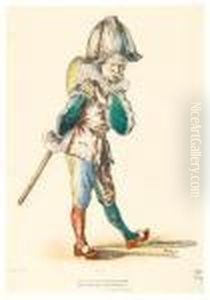 Polichinelle. by Edouard Manet