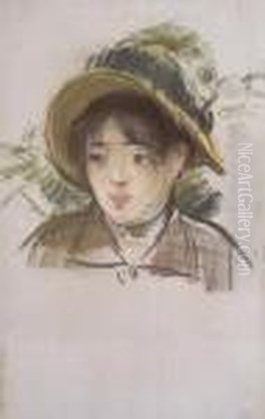 Jeune Fille En Chapeau D'ete
Signe 'manet' - view 1