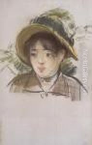 Jeune Fille En Chapeau D'ete
Signe 'manet' by Edouard Manet