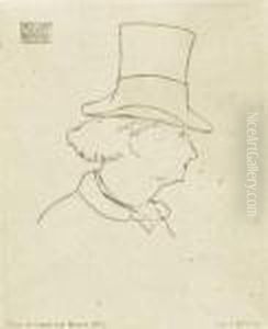Portrait Of Charles Baudelaire by Edouard Manet