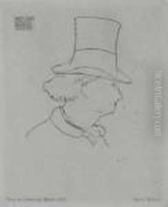Portrait Of Charles Baudelaire by Edouard Manet