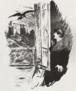 Le Corbeau: The Raven (harris 83c) by Edouard Manet