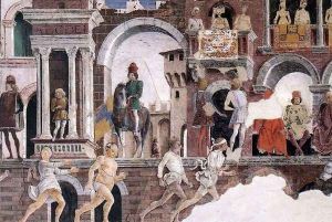 Allegory of April (detail 2) 1476-84
