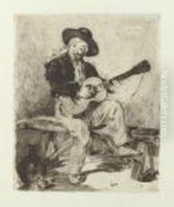 Le Chanteur Espagnol (le Guitarero) (guerin 16; Harris 12) by Edouard Manet