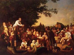 Stump Speaking by George Caleb Bingham