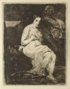 La Toilette (g. 26; H. 20) by Edouard Manet