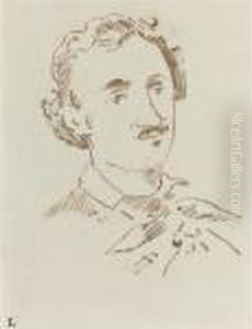 Portrait D'edgar Allan Poe by Edouard Manet