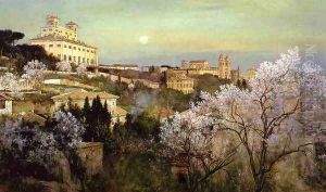 Il Pincio with a View of Villa Medici by Charles Caryl Coleman