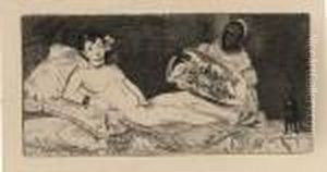 Olympia (published Plate) by Edouard Manet