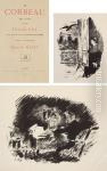 Le Corbeau. The Raven. Poeme Par
Edgar Poe. Traduction Francaise De Stephane Mallarme. Avec
Illustrations Par Edouard Manet - view 1
