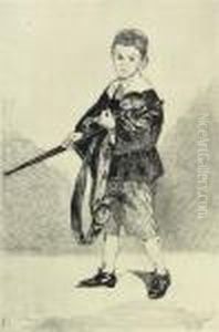 L'enfant A L'epee, Tourne A Gauche by Edouard Manet