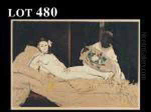 Jacques Villon - Olympia, After Manet by Edouard Manet