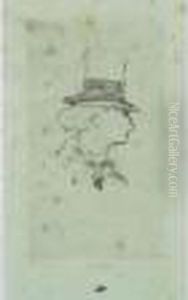 Baudelaire De Profil'en Chapeau. 1862