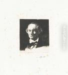 Charles Baudelaire De Face. 1869. by Edouard Manet