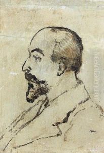 Esquisse Pour Le Portrait D'un Inconnu. by Edouard Manet
