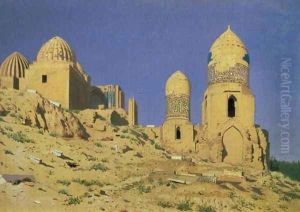 Hazreti Shakh-i-Zindeh Mausoleum in Samarkand, 1869-70 by Vasili Vasilyevich Vereshchagin