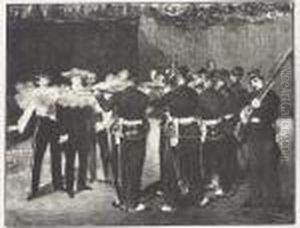 Execution Of Maximillian (harris 54; Guerin 73) by Edouard Manet