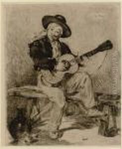 Le Guitarero by Edouard Manet