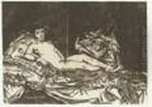 Olympia (large Plate) by Edouard Manet
