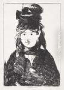 Berthe Morisot, En Noir by Edouard Manet