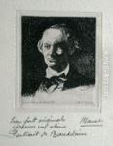 Portrait Of Baudelaire by Edouard Manet