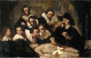 La Lecon D'anatomie by Edouard Manet
