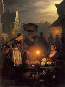 The Night Market by Petrus van Schendel