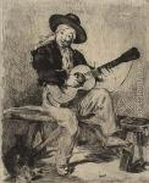 Le Guitarero (ou Le Chanteur Espagnol). - view 1