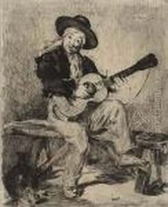 Le Guitarero (ou Le Chanteur Espagnol). by Edouard Manet
