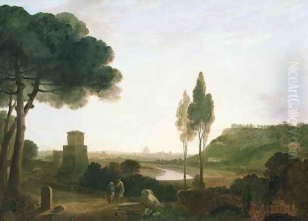 Rome and the Ponte Molle, 1754 - view 1