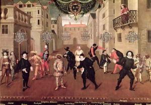 Italian and French Comedians Playing in Farces, 1670