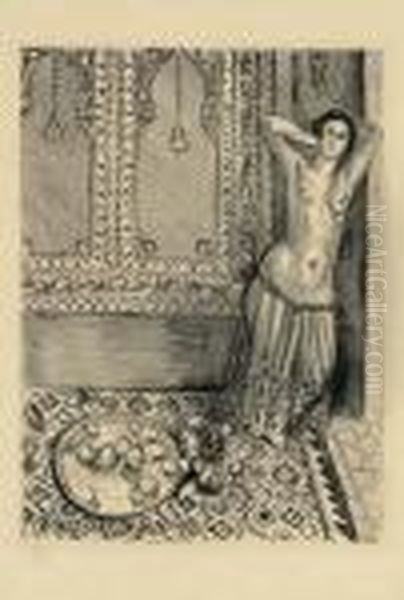 Odalisque Debout Au Plateau De Fruits - view 1
