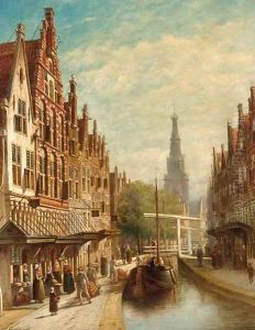 View of Alkmaar by Pieter Gerard Vertin