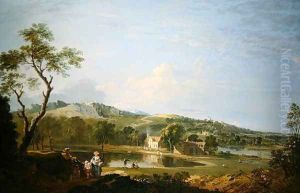 Landscape with Cottages by Richard Wilson