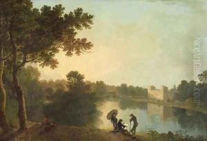 South East view of Wilton from across the river