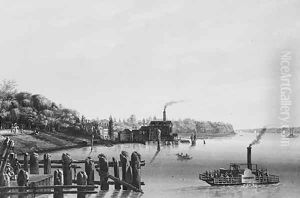 View of Hoboken Taken from the Ferry by Nicolino Calyo