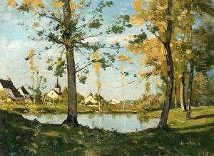 Autumn at Saint-Prive by Henri-Joseph Harpignies