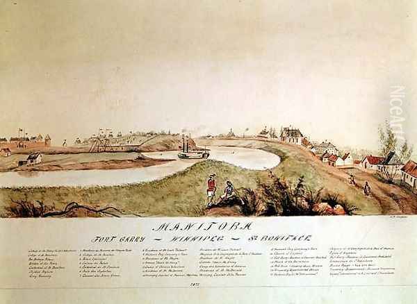 Manitoba, Showing a Hudson Bay Company Trading Station, 1871 - view 1