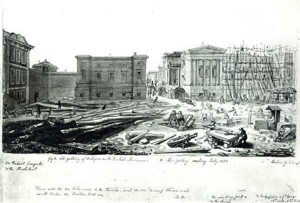 Building the New Gallery of the British Museum - view 1
