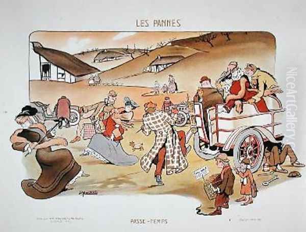 Doing the Cake-Walk as a pastime during a break-down 1903 - view 1